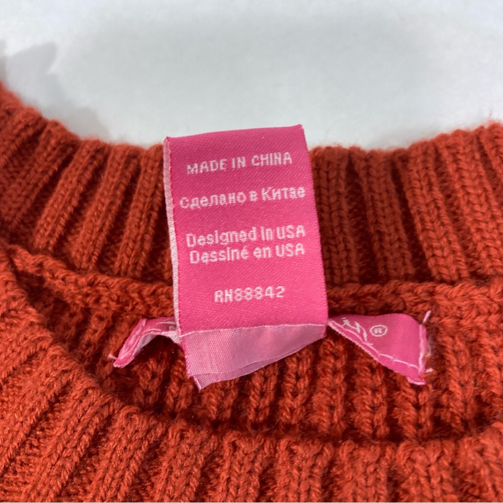 ✨ Woman Within Tunic Sweater Size L Burnt Orange Cozy Fall Staple ✨ - Picture 8 of 13